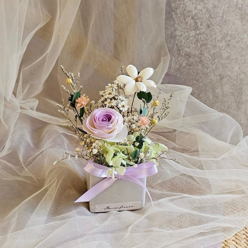 自然风小桌花/紫色款 - 干燥花/捧花 - 植物．花 紫色