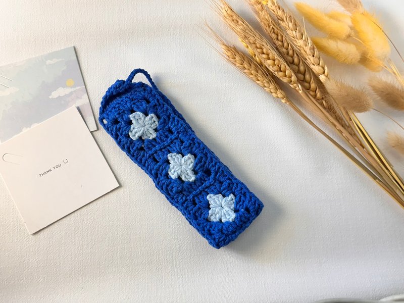 幽深蓝境发带 - 发带/发箍 - 棉．麻 蓝色