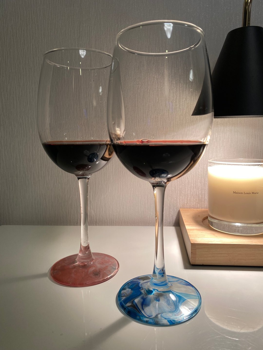 【情人节双人课程】流动艺术微醺葡萄酒杯 - 插画/绘画/写字 - 玻璃 