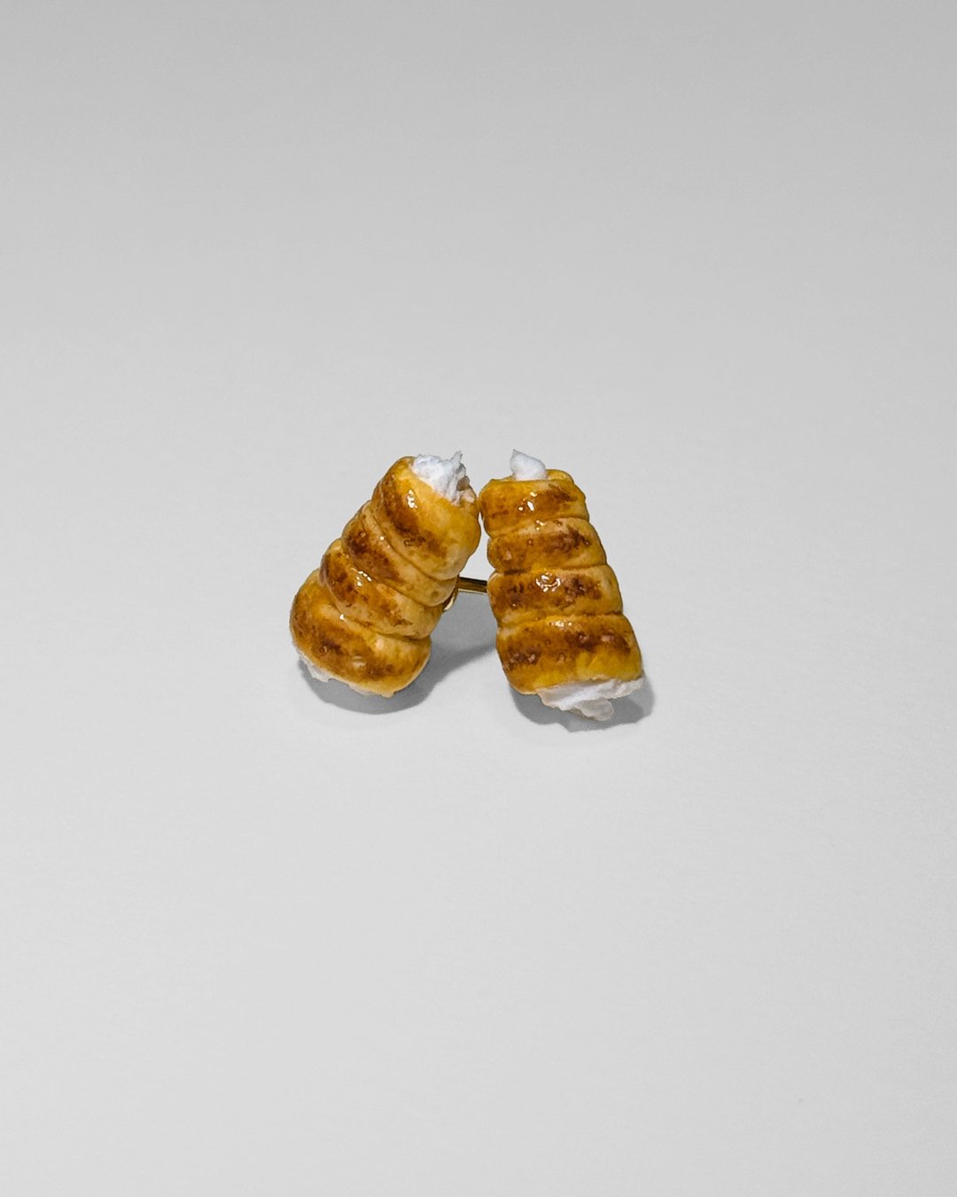 忌廉筒耳环。手工耳环。| 微缩耳环 .bearbread. - 耳环/耳夹 - 树脂 