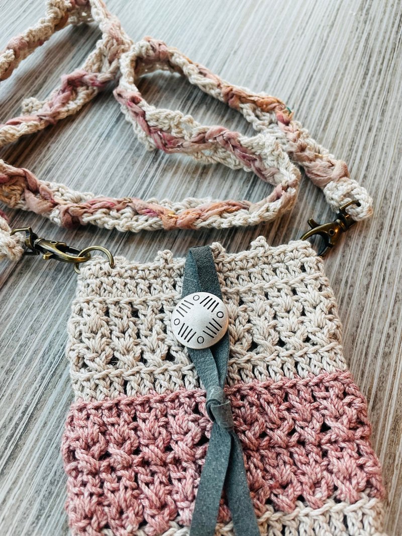 革物制织丨现货丨手机背袋套组_长度可调_沙漠玫瑰 - 其他 - 棉．麻 