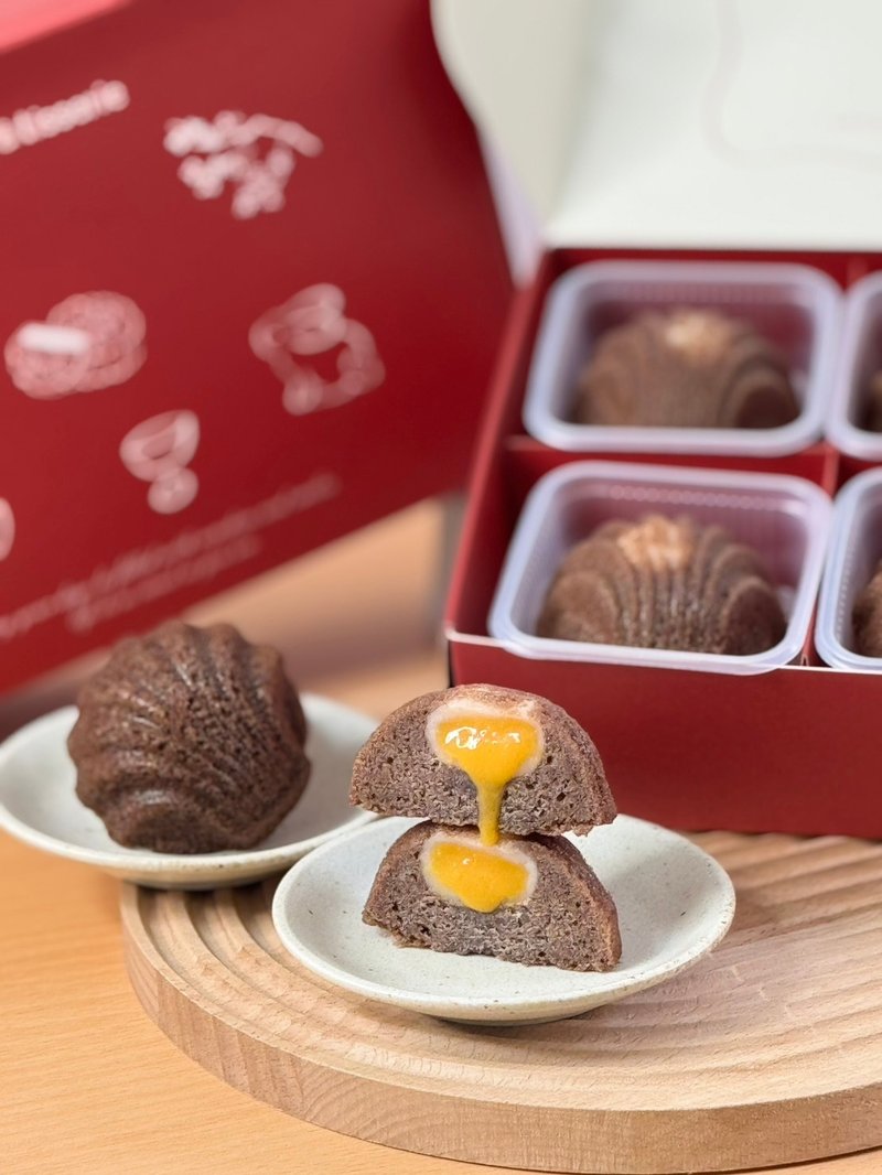 可可奶黄流心 - 蛋糕/甜点 - 新鲜食材 白色