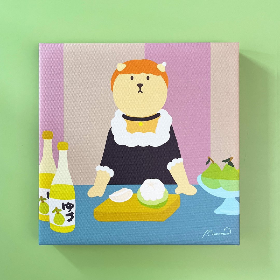 女神切柚子的吧台无框画 - 海报/装饰画/版画 - 其他材质 多色