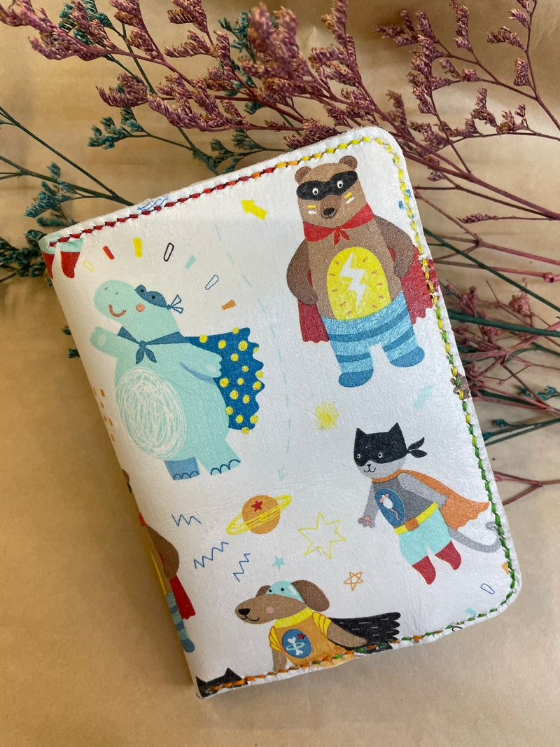 护照 书套 皮革拼贴 纸艺拼贴 限量现货 可客订 - 书衣/书套 - 真皮 咖啡色