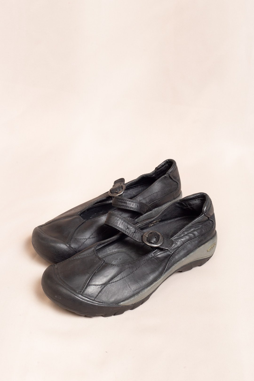 Vintage Keen.Mary Jane.古着【初恋贩卖所】娃娃鞋/玛莉珍 - 芭蕾鞋/娃娃鞋 - 真皮 
