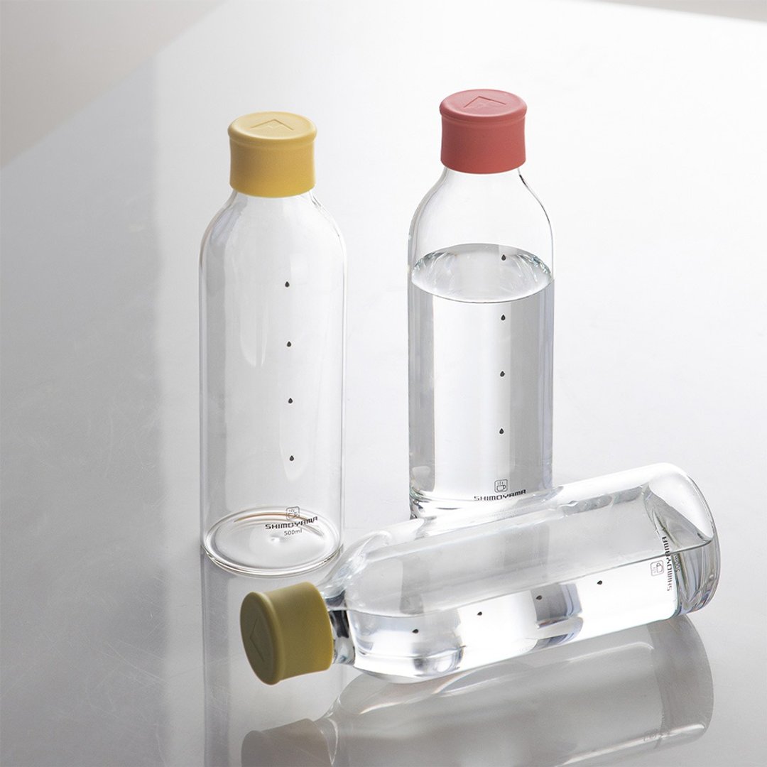 日本霜山 随行玻璃冷水瓶/运动水壶 -500ml-多色可选 - 水瓶/水壶 - 玻璃 透明