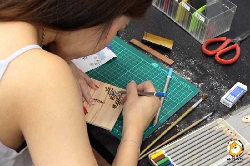 【小班制】轻木工 电烙画/造型木质杯垫  一人成团 - 木工/竹艺 - 木头 