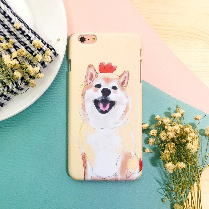 小鸡柴犬旺旺来(iPhone.Samsung三星, HTC, Sony.华硕手机壳) - 手机壳/手机套 - 塑料 黄色