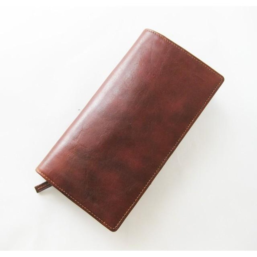 Basic long wallet plus BROWN - 皮夹/钱包 - 真皮 咖啡色