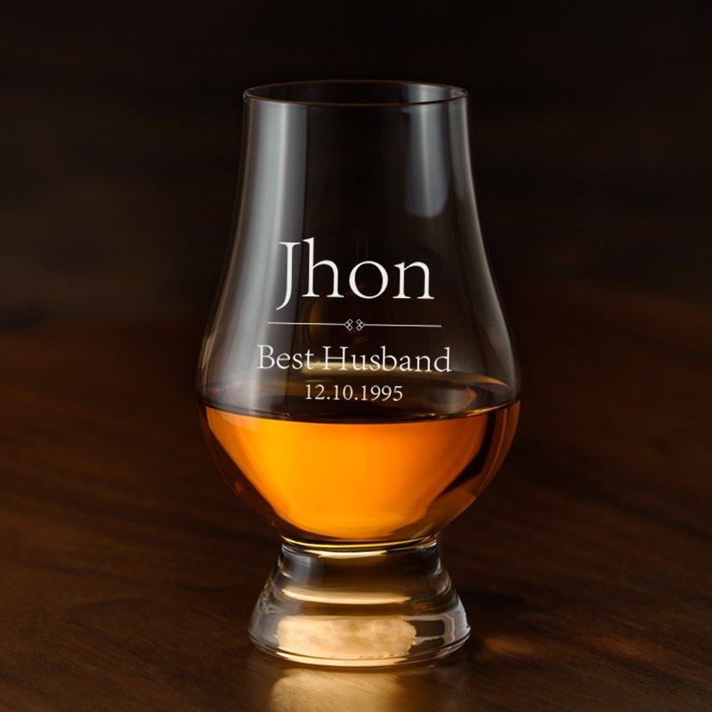 生日 男友 礼物|名字订制威士忌杯 - 酒杯/酒器 - 玻璃 