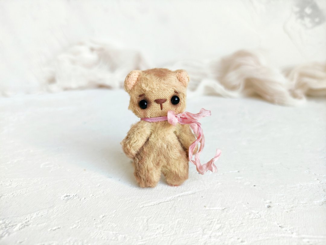Vintage Yellow bear Blythe friend - 玩偶/公仔 - 其他材质 黄色