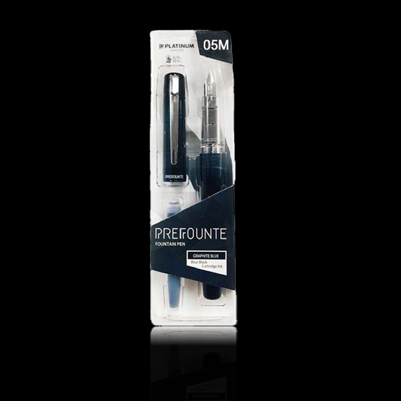 PLATINUM 白金 PREFOUNTE系列 超强防干钢笔 深蓝 - 钢笔 - 塑料 蓝色
