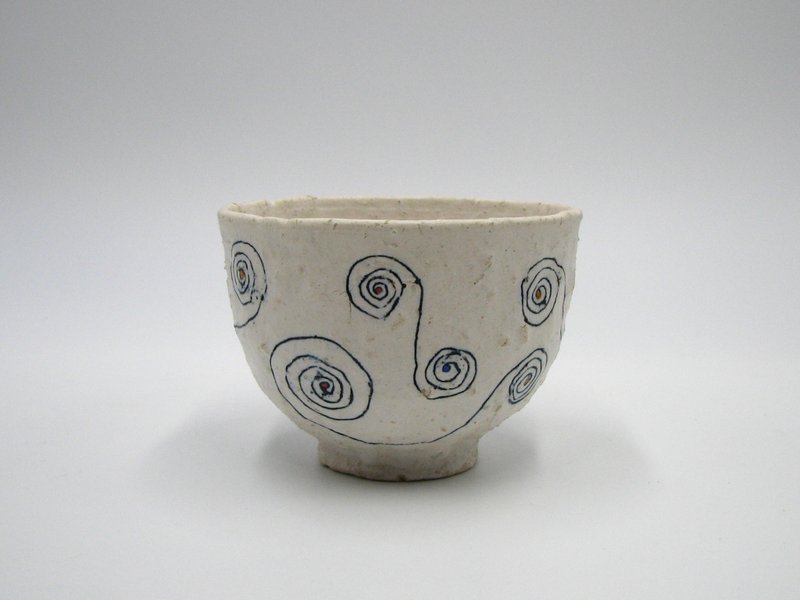 Round and round teacup - 其他杯子 - 陶 白色
