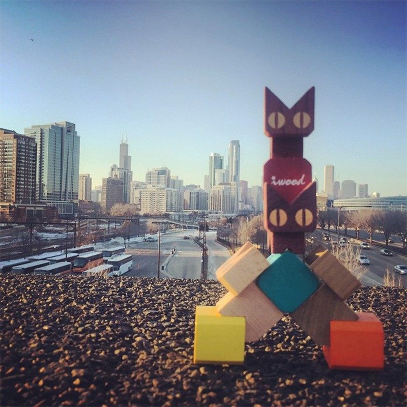 ~限时特价~骑趴猫积木(套组)/儿童节礼物 交换礼物 圣诞礼物 - 玩具/玩偶 - 木头 