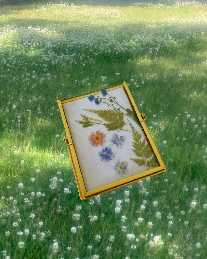 花园漫游  干燥花相框 |  压花 干燥花 相框 纯手工 定制礼物 - 干燥花/捧花 - 植物．花 