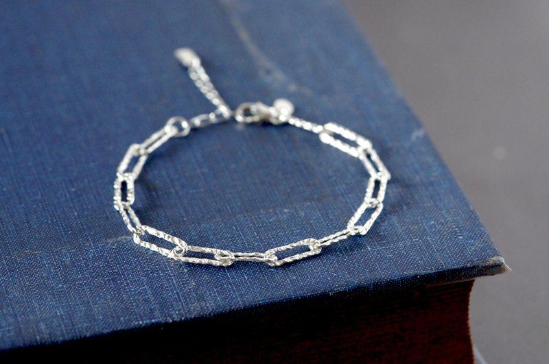 纯银锁链链条手链-手链 - 手链/手环 - 纯银 银色