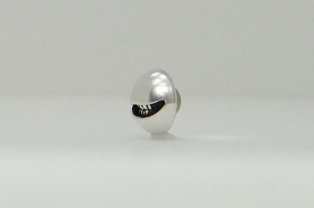smile_S button (s_m-O.21) 微笑 银 钮扣 sterling silver - 其他 - 纯银 银色