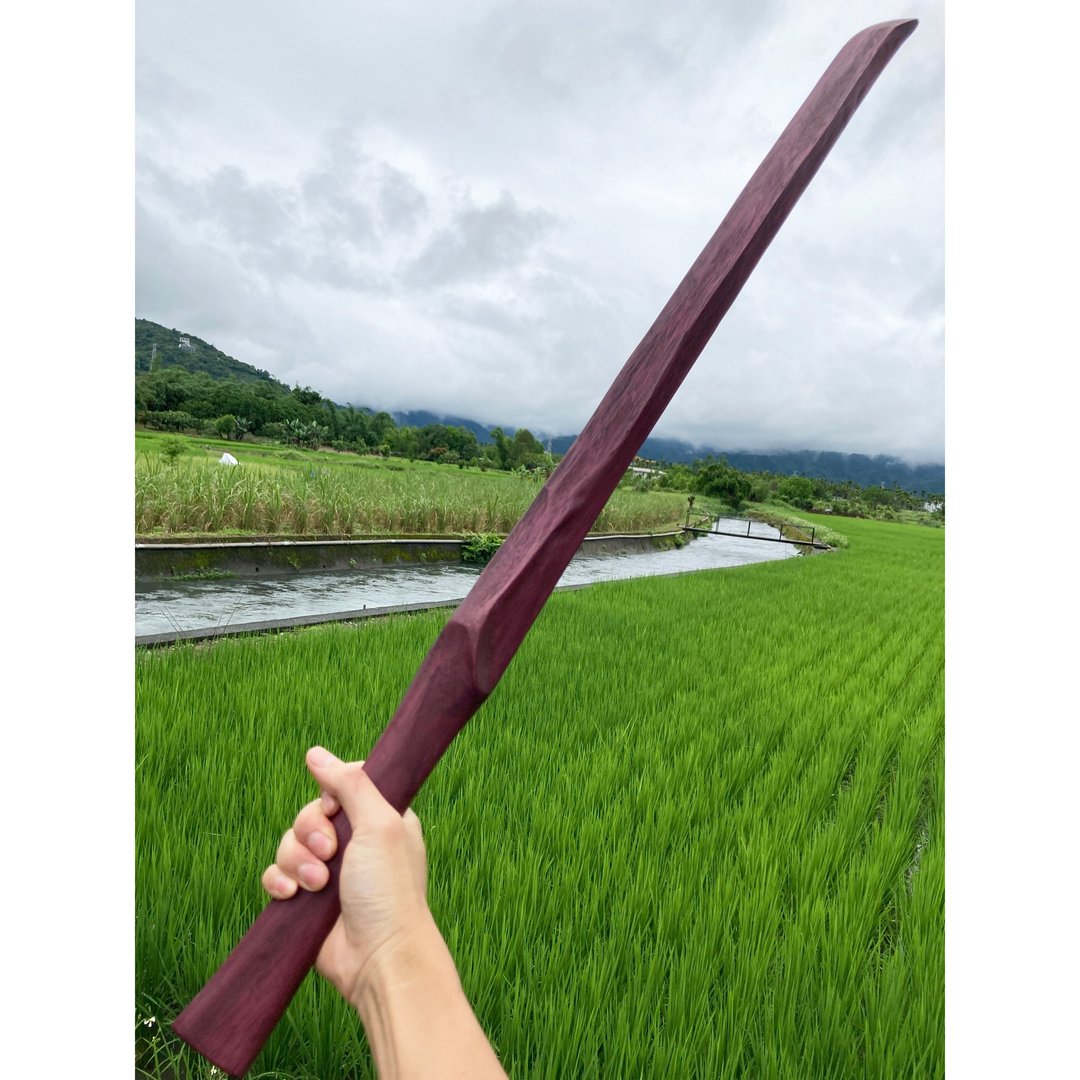 我贩剑　妖刀　紫郢　武士刀日本刀　运动太极剑木刀木剑　魔剑 - 摆饰 - 木头 紫色