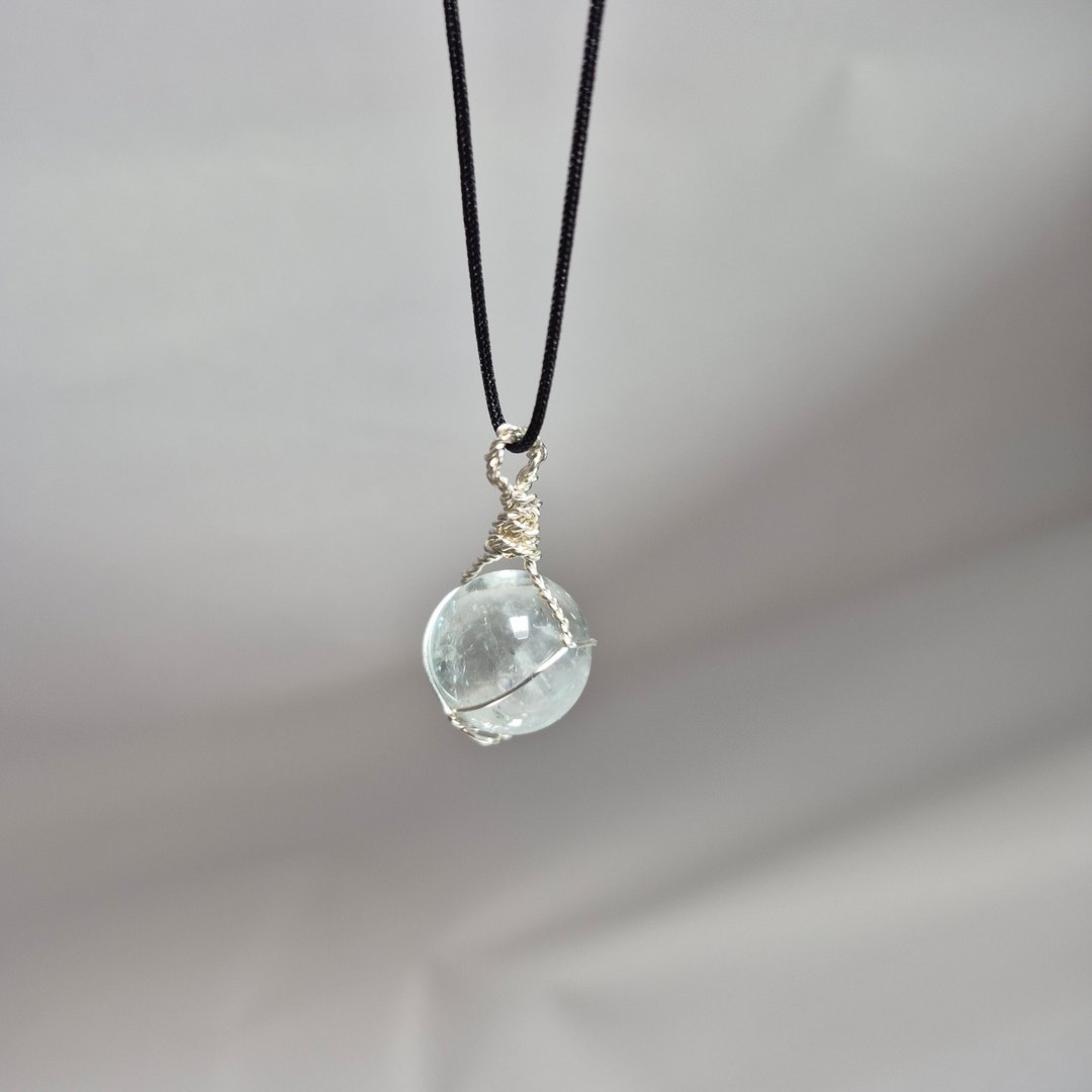 •转转水晶球• 绿水晶 石来运转 水晶吊坠/包挂 手作水晶球笼 - 项链 - 水晶 绿色