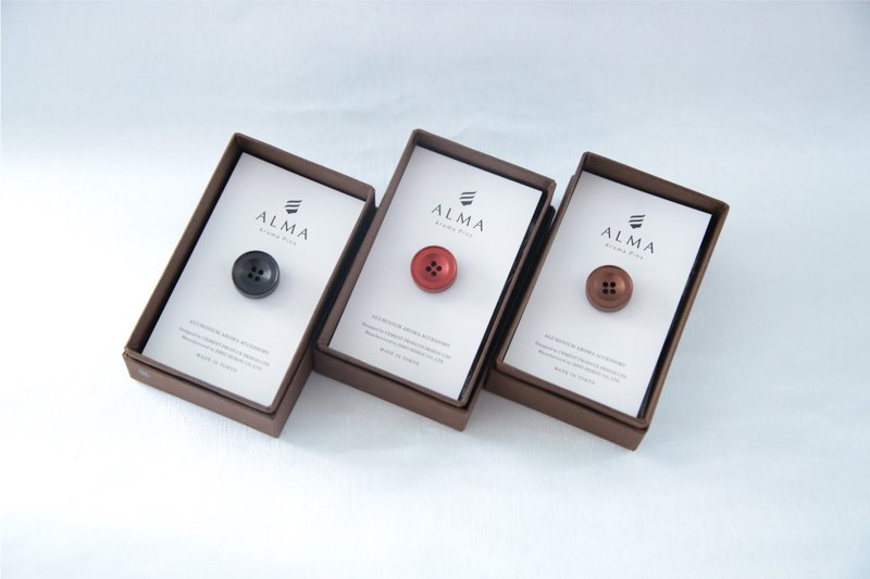 ALMA Aroma Pins -matte color- - 香薰/精油/线香 - 其他金属 红色