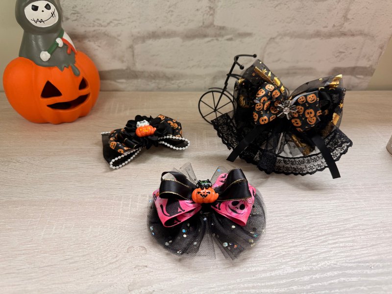 手作万圣节可爱发夹 - 发饰 - 其他材质 