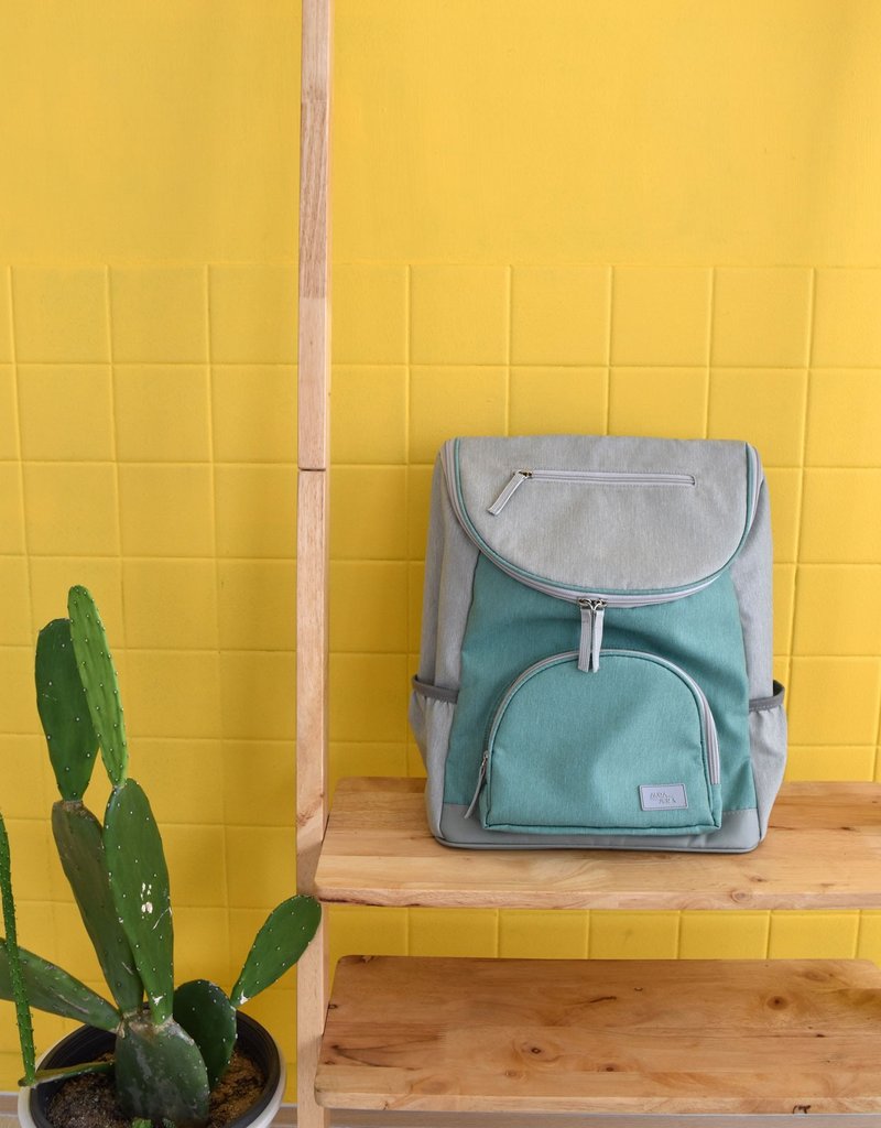 green laptop backpack - 后背包/双肩包 - 聚酯纤维 绿色
