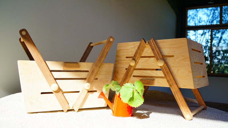 野餐篮 - 其他 - 木头 咖啡色