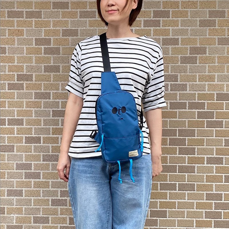 【Buddy Bag - 海洋蓝】中性款斜挎包 - 侧背包/斜挎包 - 其他人造纤维 蓝色
