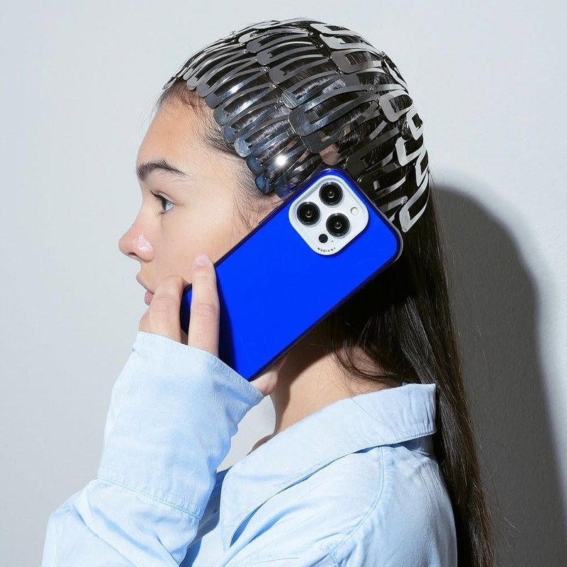 Nudient | iPhone14系列 FORM 透明手机壳 - 复古蓝 - 手机壳/手机套 - 塑料 