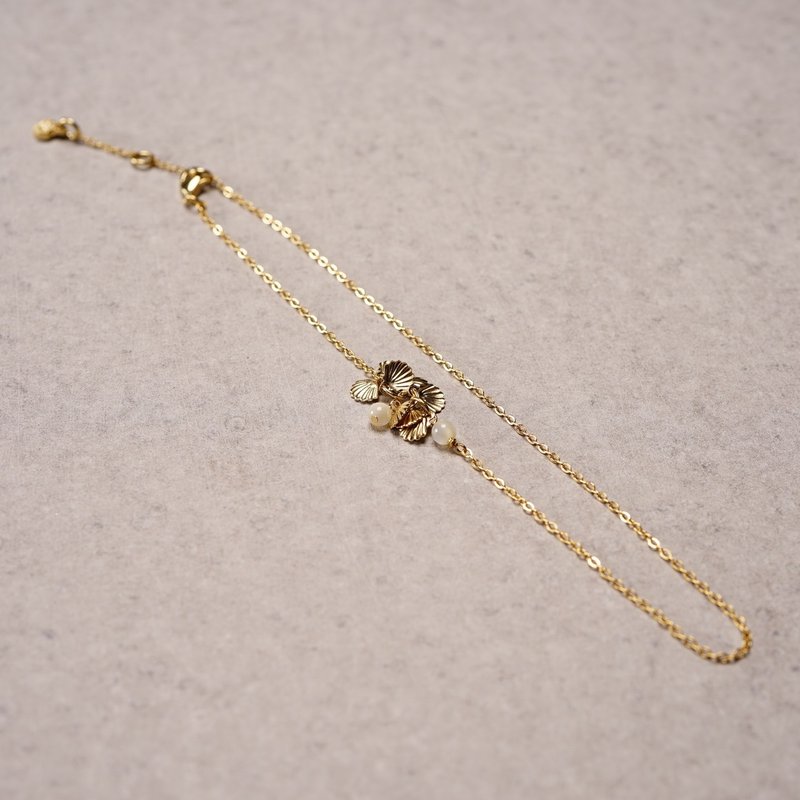 法国独立设计师 巴黎工坊匠人手作 BORNEO 手链 - 手链/手环 - 铜/黄铜 金色