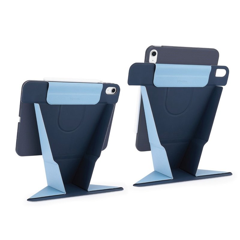 Pipetto iPad A16 11寸/iPad 10代Origami Stand多功能站立壳 - 平板/电脑保护壳 - 塑料 蓝色