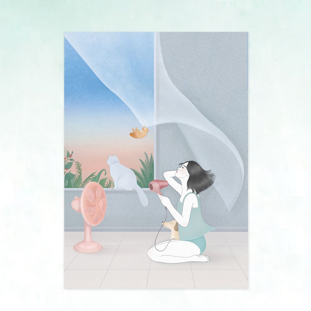 日纪 ⁄  8月 / 画卡 - 卡片/明信片 - 纸 多色