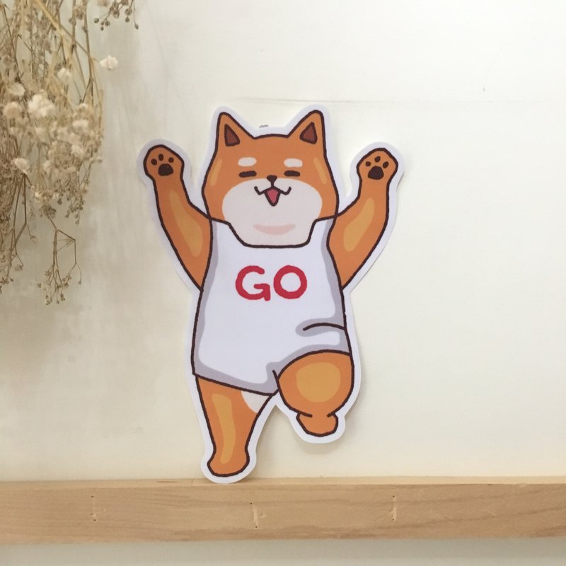 柴犬日常GO中型防水贴纸 SM0090 - 贴纸 - 防水材质 多色