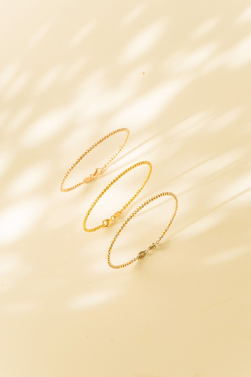 珠珠手环 轻珠宝 K金手链 手链 - 手链/手环 - 贵金属 金色