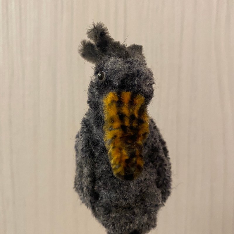 鲸头鹳Balaeniceps rex大鸟15cm-毛根扭扭棒手作/娃娃/造型笔 - 玩偶/公仔 - 塑料 灰色