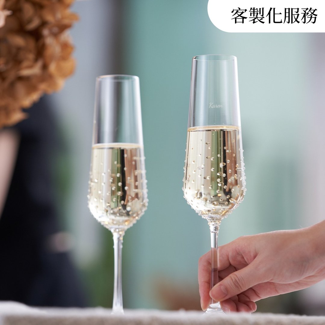 【定制化服务】GRANDI 奥地利 施华洛世奇水钻水晶酒杯 喷砂 一入 - 酒杯/酒器 - 玻璃 