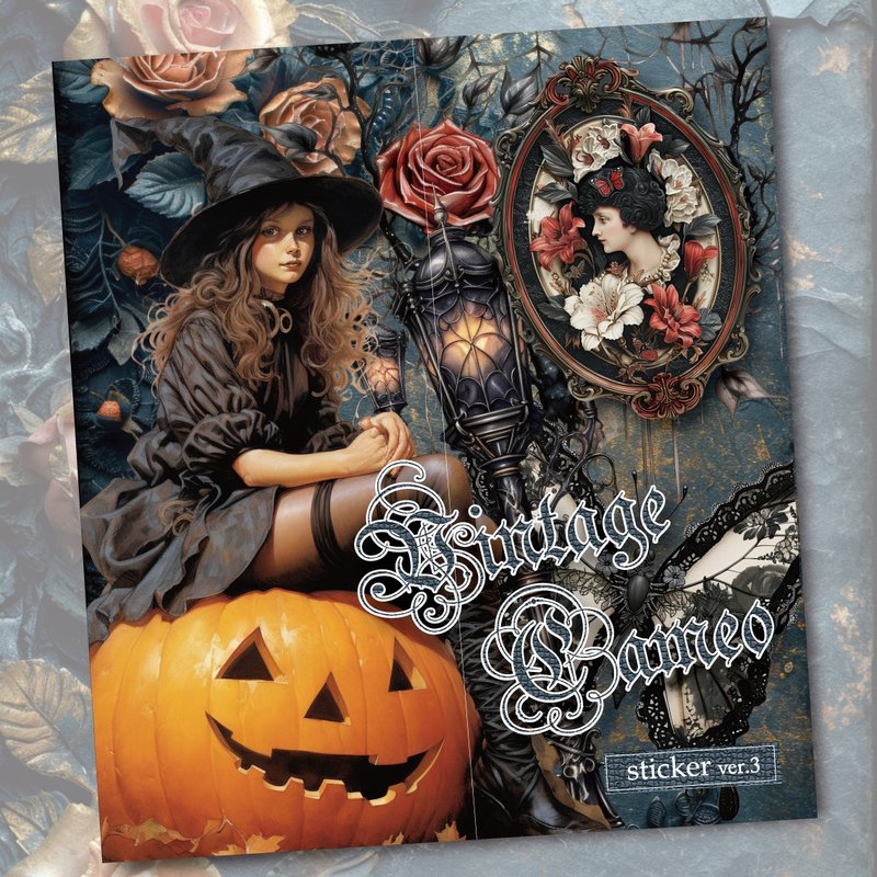 复古浮雕肖像贴纸 ver.3 - 贴纸 - 其他材质 黑色