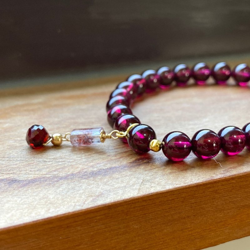 Emerald gift。拈翠 - 紫牙乌手串 - 手链/手环 - 半宝石 紫色