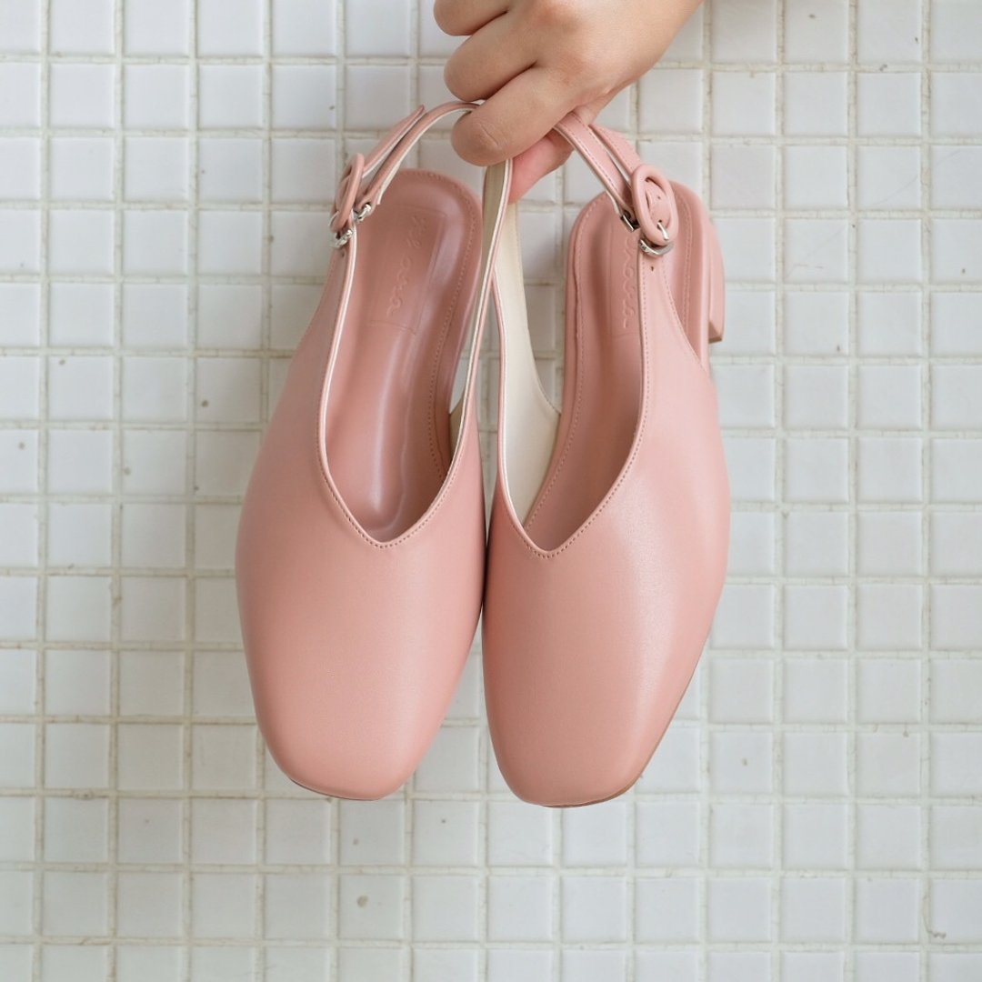 Thara - Marnie Sandals Shoes - Rose Tan - 女款休闲鞋 - 人造皮革 粉红色