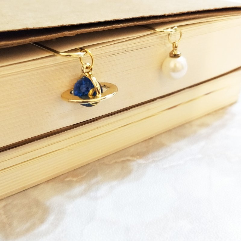 星球 月亮 贝壳珠 手帐饰品 回纹针 Planet Planner Paper Clip - 其他 - 其他材质 