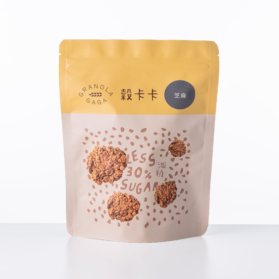 新包装上市【减糖系列-芝麻160克】谷卡卡燕麦脆片 - 谷物麦片 - 新鲜食材 