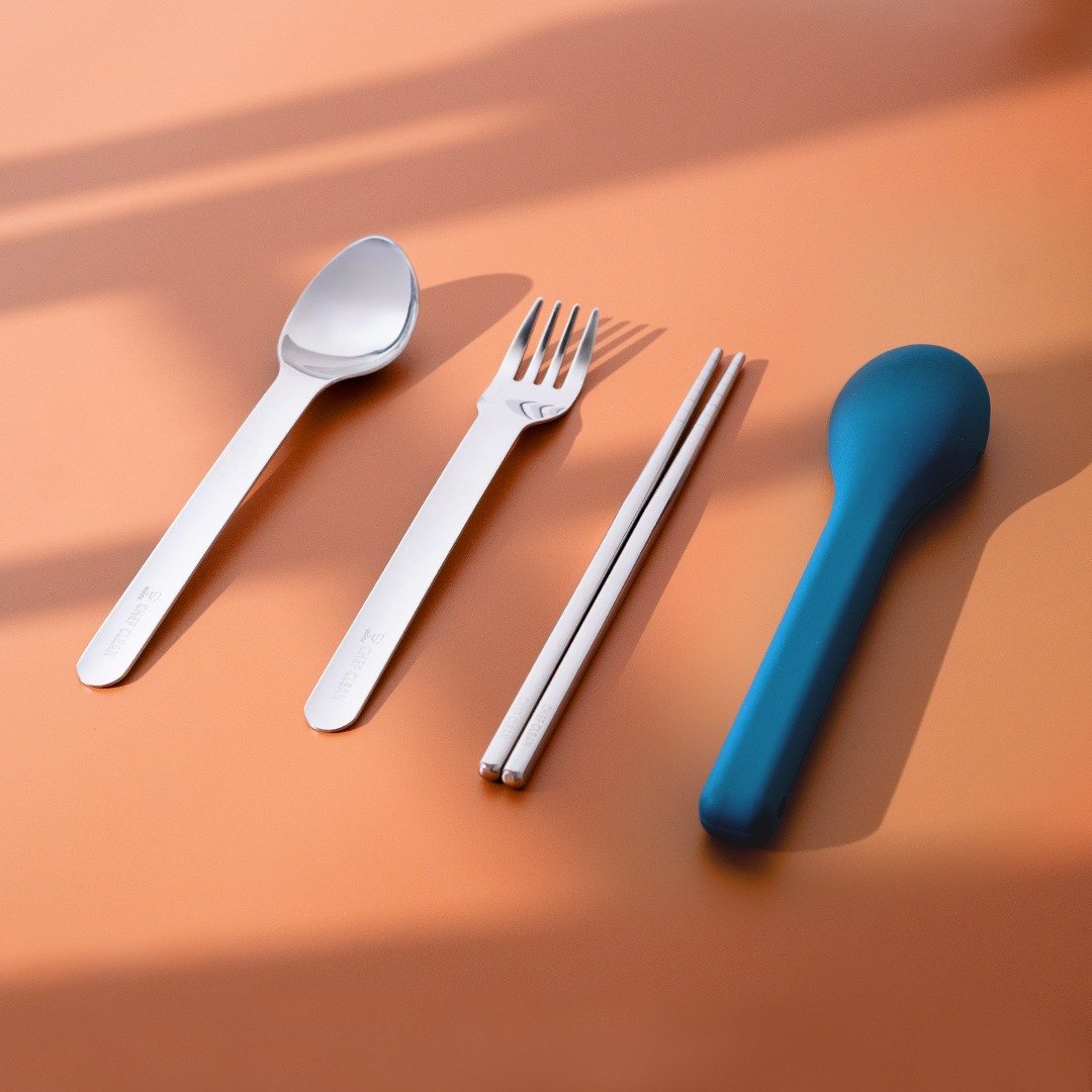 品牌订制口袋餐具 | 三件组 二色可选 环保餐具 - 餐刀/叉/匙组合 - 其他材质 