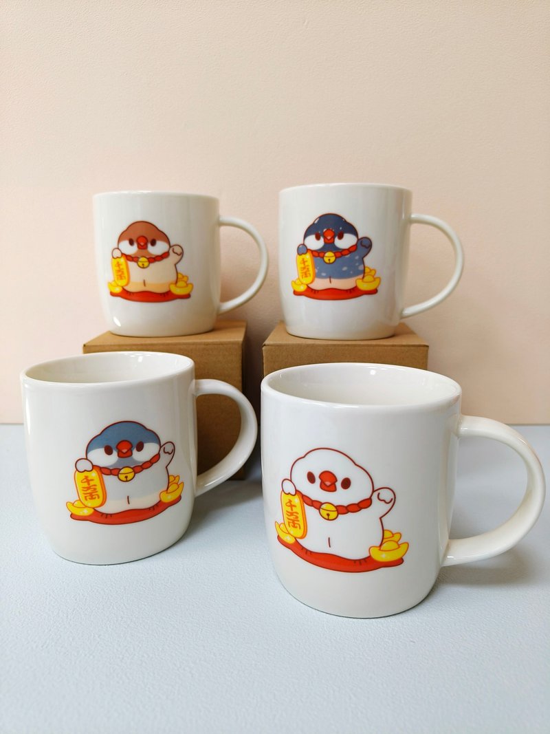 合作插画艺术家-Dream Hugo 梦想雨果 千万两招财鸟马克杯 送礼 - 其他杯子 - 瓷 多色