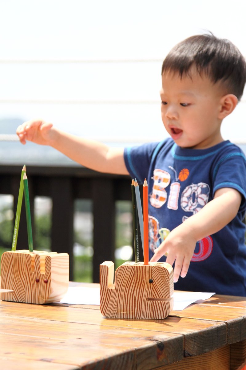 【BESTAR】动物木质笔筒 - 笔筒/笔座 - 木头 黄色