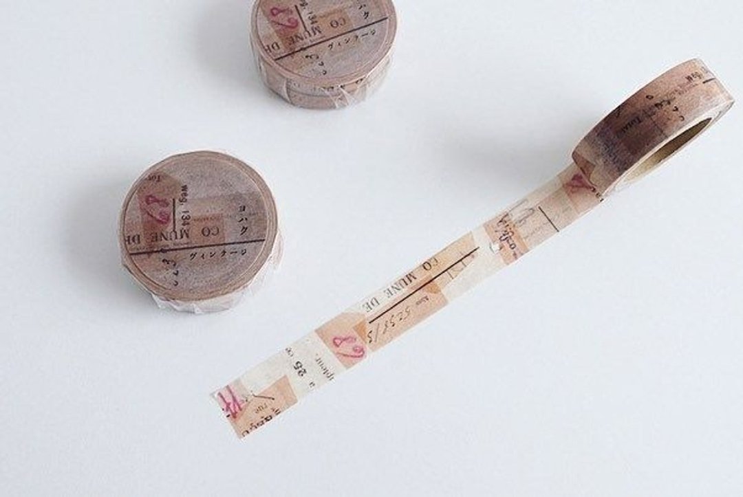 YOHAKU纸胶带 Y-035 手帐素材 手帐 手作  日本文具 - 纸胶带 - 纸 粉红色