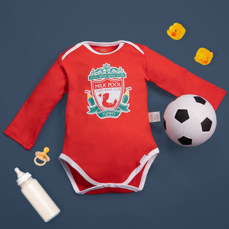 礼物宝 BB俱乐部 包屁衣 - 包屁衣/连体衣 - 棉．麻 红色