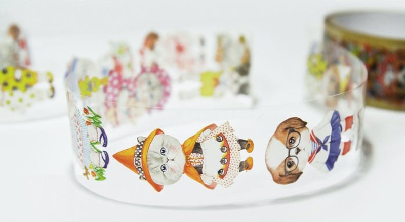 ＊即将开放预购＊&Cabinet 装饰胶带 - Rumi with friends - 纸胶带 - 塑料 橘色