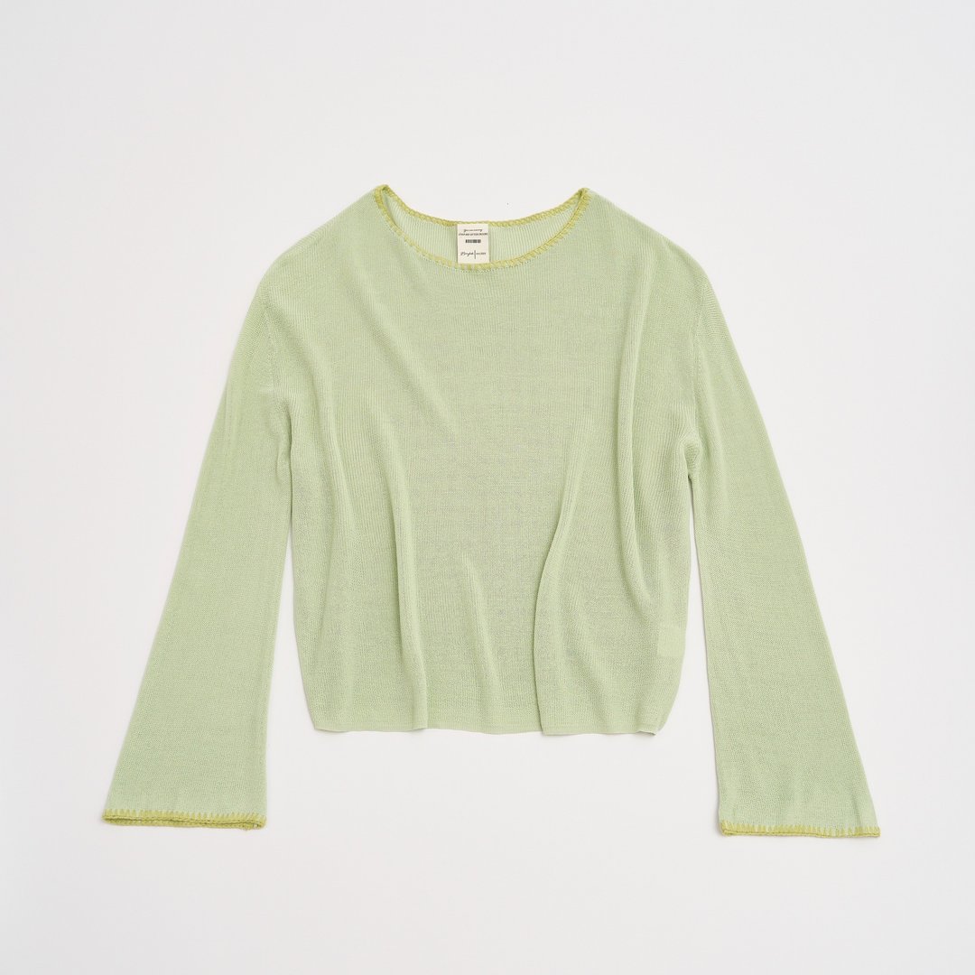 Minty Loose-knit top - 女装上衣 - 其他材质 绿色