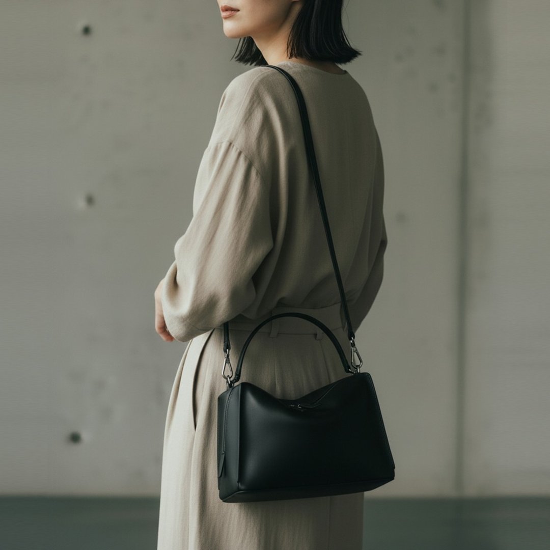 Valley Cube M Shoulder Bag黑-侧背包/斜背包 - 侧背包/斜挎包 - 真皮 黑色