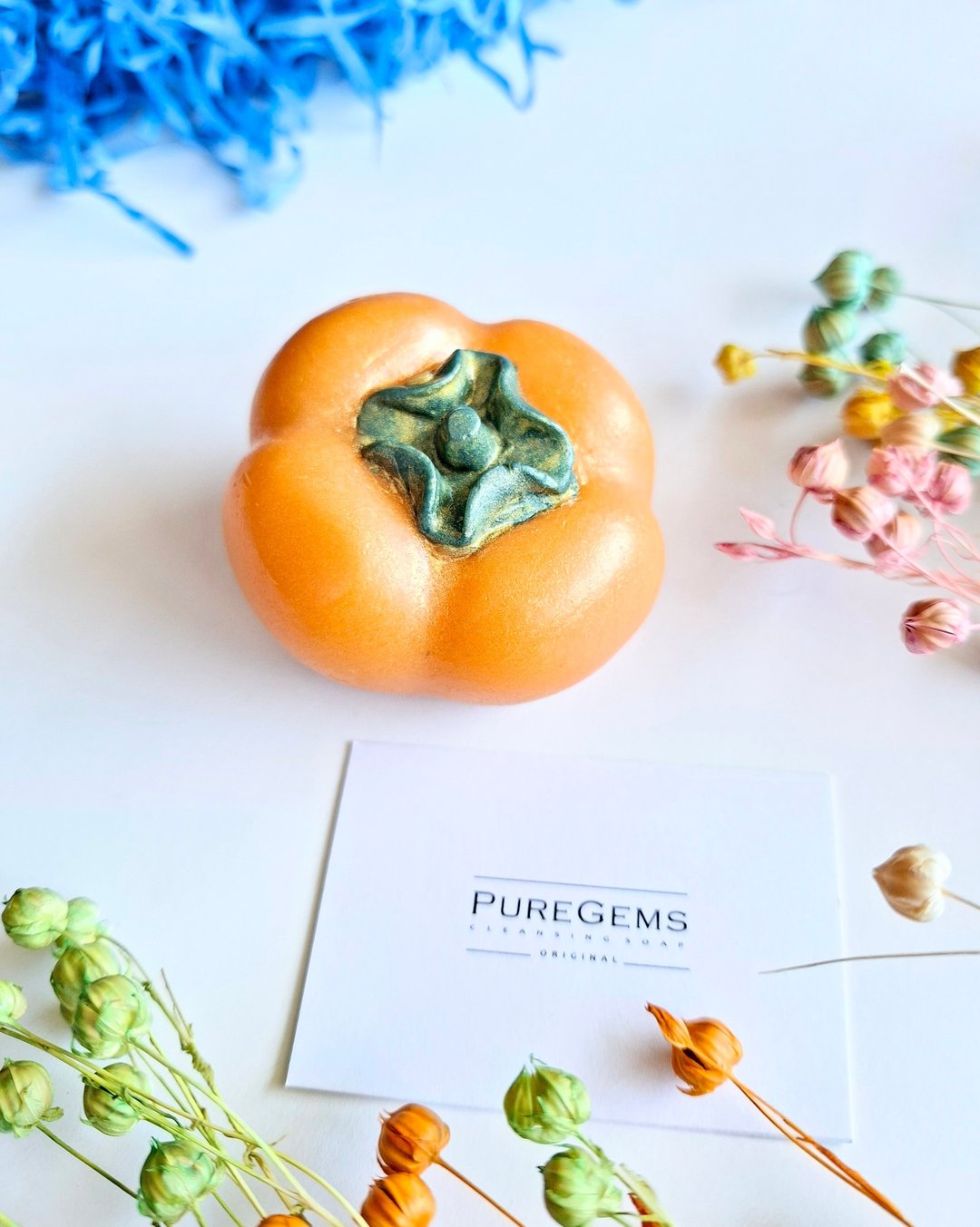 PUREGEMS。 祝福。万事顺心如意。柿子造型香氛皂。(多入享优惠) - 肥皂/手工皂 - 其他材质 橘色